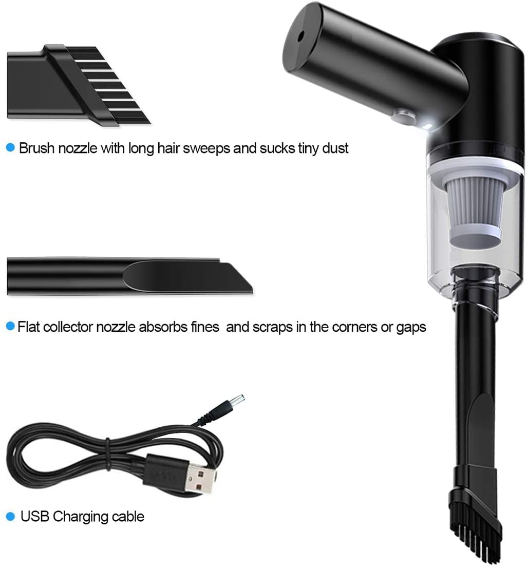 Mini Power Air Duster – 5000Pa Cordless Rechargeable Blower & Vacuum for Cars, Keyboards, Electronics & More