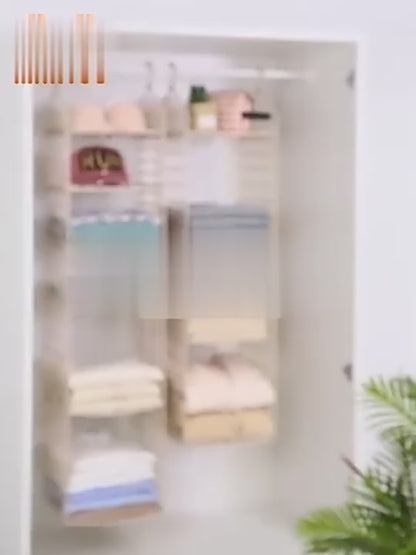 Space-Saving Wardrobe Organizer Rack – Multi-Layer Clothes Storage Shelf for a Neater, More Organized Closet